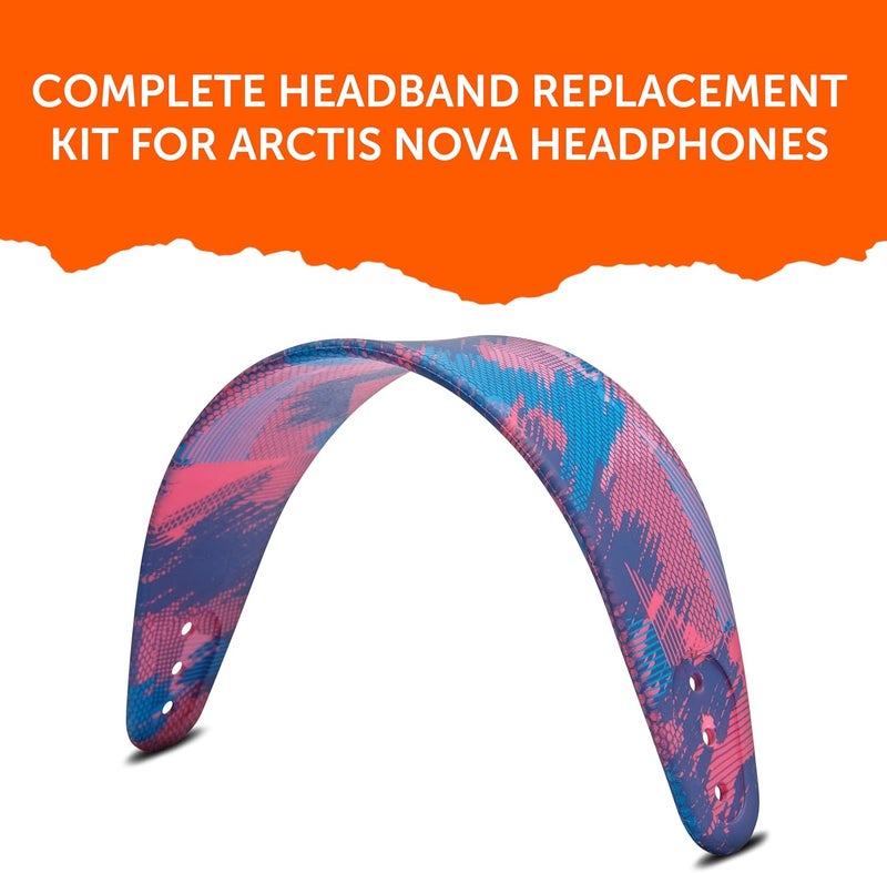 WC HeadbandZ Arctis Nova - Upgraded Silicone Headband for Arctis Nova Headsets by Wicked Cushions - Enhanced Flexibility, Comfort, and Style with Matching Earpad Designs | Speed Racer - Image 5